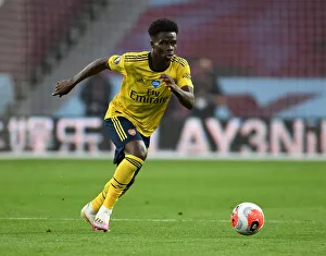 Bukayo Saka: In Action Against Aston Villa, Premier League 2019-2020