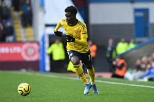 Burnley V Arsenal 2019-20 Prints: Bukayo Saka in Action: Burnley vs Arsenal, Premier League 2019-20