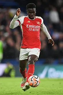 Bukayo Saka in Action: Chelsea vs. Arsenal, Premier League 2023-24 - A Battle at Stamford Bridge