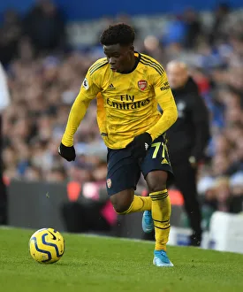 Everton V Arsenal 2019-20 Prints: Bukayo Saka in Action: Everton vs Arsenal, Premier League 2019-20