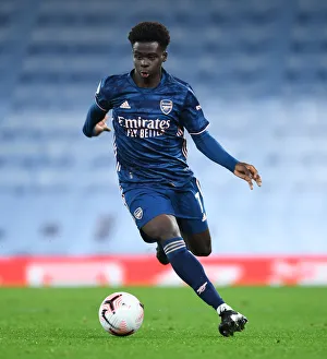Bukayo Saka in Action: Manchester City vs. Arsenal, Premier League 2020-21 (Behind Closed Doors)