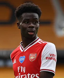 Bukayo Saka in Action: Wolverhampton Wanderers vs. Arsenal FC, Premier League 2019-2020