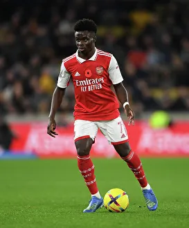 Bukayo Saka in Action: Wolverhampton Wanderers vs. Arsenal FC, Premier League 2022-23