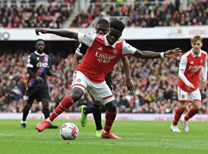 Bukayo Saka: Arsenal Star in Action against Crystal Palace, Premier League 2022-23