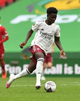 Bukayo Saka: Arsenal Star in Action against Liverpool - FA Community Shield 2020-21