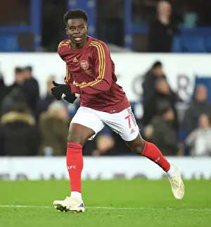 Everton V Arsenal 2020-21 Prints: Bukayo Saka: Arsenal Star Readies for Everton Showdown in Premier League 2020-21