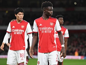 Images Dated 23rd October 2021: Bukayo Saka: Arsenal Star Shines in Premier League Clash Against Aston Villa