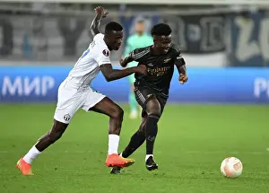 FC Zurich V Arsenal 2022-23 Prints: Bukayo Saka Breaks Past FC Zurich's Defense in Arsenal's UEFA Europa League Match