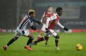 West Bromwich Albion V Arsenal 2020-21 Prints: Bukayo Saka Faces Off Against Grady Diangana: West Bromwich Albion vs Arsenal