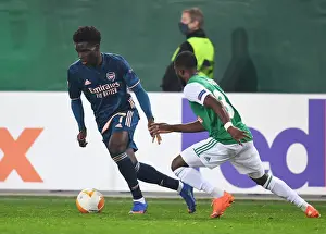 Bukayo Saka Faces Off Against Kelvin Arase in Rapid Vienna vs Arsenal UEFA Europa League Clash