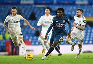 Bukayo Saka Faces Off Against Leeds Duo in Intense Arsenal-Leeds Clash (Premier League 2020-21)