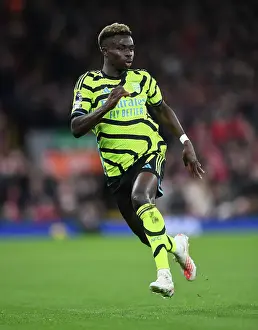 Liverpool V Arsenal 2023-24 Prints: Bukayo Saka Faces Off Against Liverpool: Premier League Showdown (December 2023)