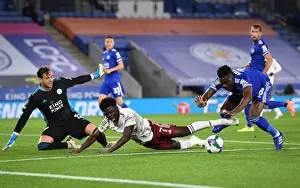 Bukayo Saka Foul by Amartey: Leicester vs Arsenal Carabao Cup Clash