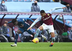 Bukayo Saka Foul by Ezri Konsa: Aston Villa vs Arsenal (Premier League 2021)