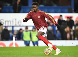 Everton V Arsenal 2020-21 Prints: Bukayo Saka Gears Up: Everton vs Arsenal, Premier League 2020-21