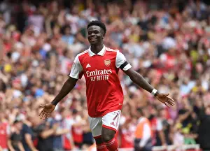 Bukayo Saka Scores Arsenal's Fourth Goal Against Sevilla in Emirates Cup 2022
