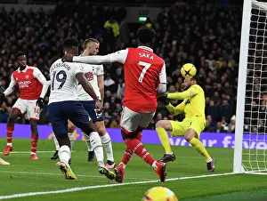 Bukayo Saka Scores First Goal: Arsenal Triumphs Over Tottenham in Premier League Clash (2022-23)