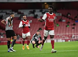 Arsenal V Newcastle United 2020-21 Prints: Bukayo Saka Scores Empty Netter: Arsenal's Second Goal vs. Newcastle United (2020-21)