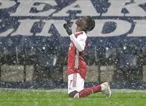 Bukayo Saka Scores His Second Goal: Arsenal Takes the Lead over West Bromwich Albion in Premier League Match, 2020-21