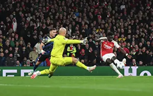 Bukayo Saka Scores His Second Goal: Arsenal's Victory in the 2023-24 UEFA Champions League vs. Sevilla