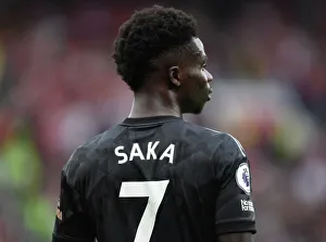 Manchester United V Arsenal 2022-23 Prints: Bukayo Saka Shines: Arsenal vs