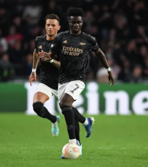 PSV Eindhoven V Arsenal 2022-23 Prints: Bukayo Saka Shines: Arsenal vs. PSV Eindhoven, UEFA Europa League 2022-23