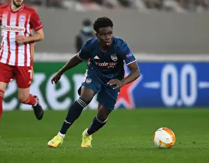 Olympiacos V Arsenal 2020-21 Prints: Bukayo Saka Shines in Empty Karaiskakis Stadium: Arsenal's Europa League Victory over Olympiacos (March 11)