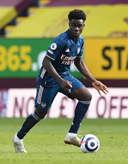Burnley V Arsenal 2020-21 Prints: Bukayo Saka Shines in Empty Turf Moor: Arsenal vs. Burnley, Premier League 2021