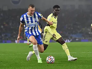 Bukayo Saka vs Dan Burn: Intense Clash in Brighton & Hove Albion vs Arsenal Premier League Match