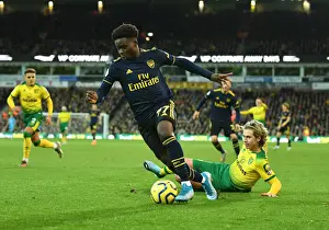 Bukayo Saka vs Todd Cantwell: Intense Battle at Carrow Road - Norwich City vs Arsenal FC, Premier League 2019-20