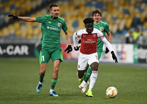 Bukayo Saka vs. Vyacheslav Sharpar: Arsenal's Rising Star Faces Off Against Vorskla Defender in Europa League Clash