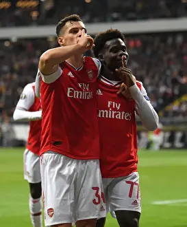 Eintracht Frankfurt V Arsenal 2019-20 Prints: Bukayo Saka's Brace: Arsenal's Europa League Triumph over Eintracht Frankfurt (Group F)