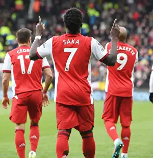 Bukayo Saka's Decisive Strike: Arsenal's Victory over Watford in the Premier League (2021-22)