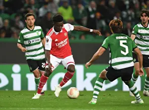 Sporting Lisbon V Arsenal 2022-23 Prints: Bukayo Saka's Europa League Debut: Arsenal's Battle against Sporting CP (Round of 16)