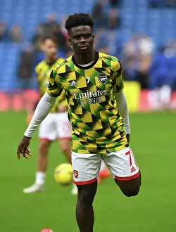 Bukayo Saka's Focused Pre-Match Routine: Arsenal vs. Chelsea, Premier League 2022-23