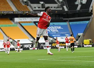 Bukayo Saka's Goal: Arsenal's Victory over Wolverhampton Wanderers in the Premier League (2019-20)