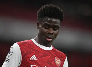 Arsenal V Crystal Palace 2020-21 Prints: Bukayo Saka's Standout Display at Empty Emirates: Arsenal vs Crystal Palace