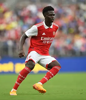Arsenal V Everton - Pre Season 2022-23 Prints: Bukayo Saka's Star Performance: Arsenal Outshines Everton in Baltimore Pre-Season Clash