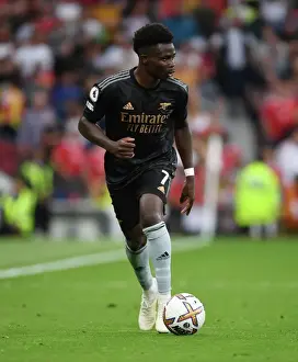 Manchester United V Arsenal 2022-23 Prints: Bukayo Saka's Star Performance: Arsenal Triumphs Over Manchester United at Old Trafford