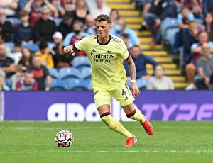 Images Dated 18th September 2021: Burnley vs Arsenal: Ben White in Action - Premier League 2021-22