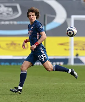 Burnley vs Arsenal: David Luiz in Action at Empty Turf Moor, Premier League 2021