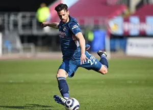 Burnley vs Arsenal: Pablo Mari in Action at Empty Turf Moor, Premier League 2020-21