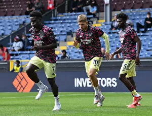 Images Dated 18th September 2021: Burnley vs Arsenal: Saka, Smith Rowe, and Partey in Action