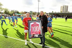 Arsenal Women V Manchester City Women 2023-24 Prints: Caitlin Foord Celebrates 100th Appearance for Arsenal with Victory over Manchester City