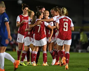 Chelsea Women V Arsenal Women Conti Cup 2020-21 Prints: Caitlin Foord Scores for Arsenal Women Against Chelsea in Continental Cup Match