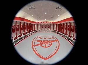 Images Dated 1st March 2023: The Calm Before the Storm: Arsenal Changing Room, Premier League 2022-23 (Arsenal vs. Everton)