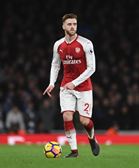 Arsenal V Chelsea 2017-18 Prints: Calum Chambers: In Action for Arsenal Against Chelsea, Premier League 2017-18