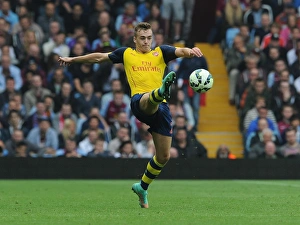 Aston Villa V Arsenal 2014-15 Prints: Calum Chambers in Action: Arsenal vs. Aston Villa, Premier League 2014-15