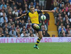 Calum Chambers in Action: Arsenal vs. Aston Villa, Premier League 2014-15