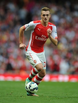 Arsenal V Tottenham Hotspur 2014-15 Prints: Calum Chambers in Action: Arsenal vs. Tottenham, Premier League 2014-15